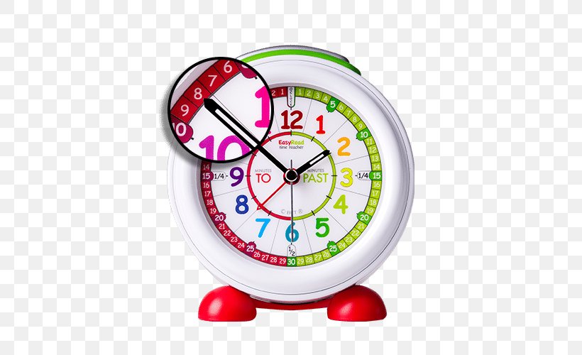 Alarm Clocks Learn To Tell The Time Clock Face Teacher, PNG, 500x500px