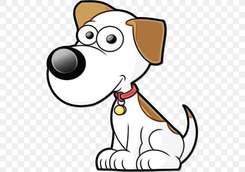 Cartoon Dog Clip Art Nose Dog Breed, PNG, 509x576px, Watercolor, Cartoon, Dog, Dog Breed, Nose Download Free