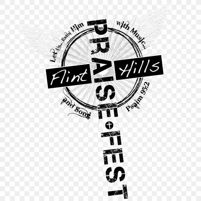 Praisefest Logo Brand Flint Hills Line, PNG, 1080x1080px, Logo, Black, Black And White, Brand, Crest Download Free