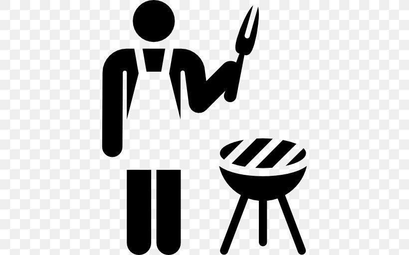 Barbecue Grilling Cooking, PNG, 512x512px, Barbecue, Area, Black And White, Brand, Chair Download Free