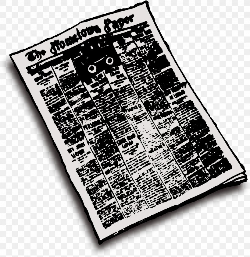 Newspaper Paperboy Clip Art, PNG, 2249x2320px, 2018, Newspaper, Black And White, Dog, Grayscale Download Free