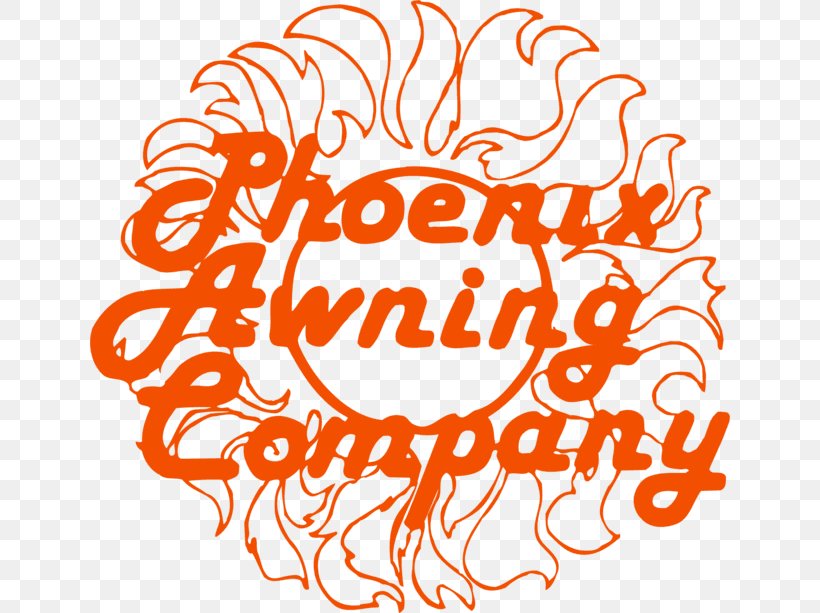 Phoenix Awning Co. Illustration Clip Art Product Flower, PNG, 640x613px, Flower, Area, Line Art, Orange, Orange Sa Download Free