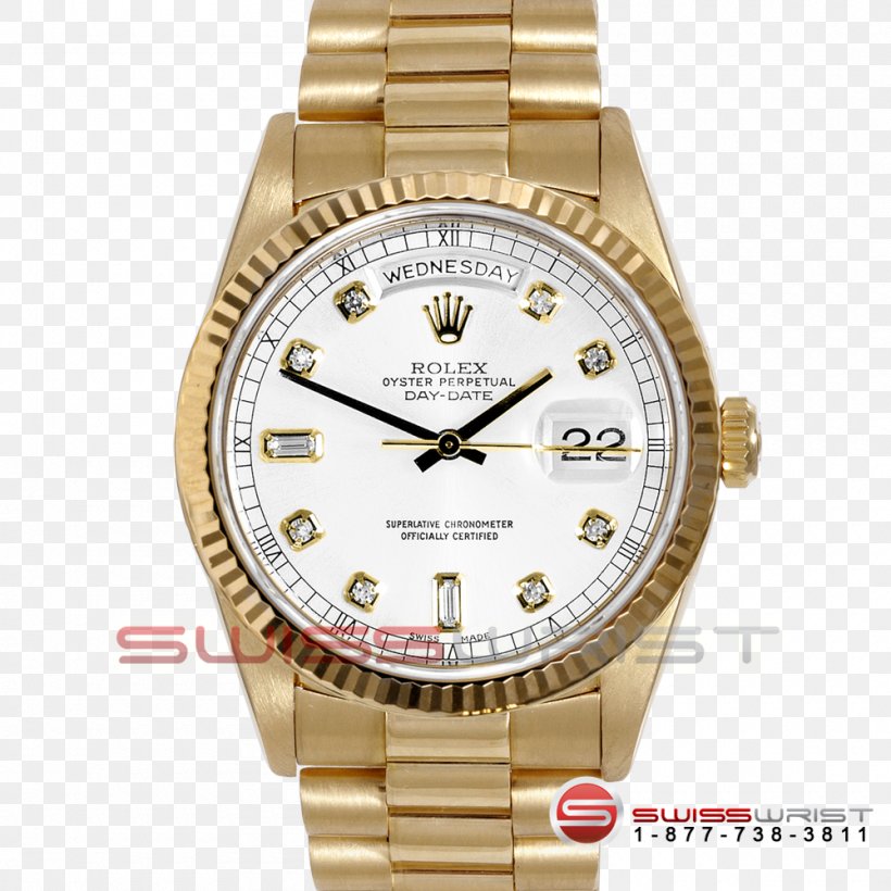Rolex Day-Date Watch Colored Gold, PNG, 1000x1000px, Rolex Daydate, Bracelet, Brand, Colored Gold, Diamond Download Free