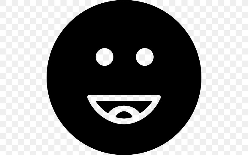 Smiley Emoticon Face, PNG, 512x512px, Smiley, Black And White, Emoticon, Emotion, Face Download Free