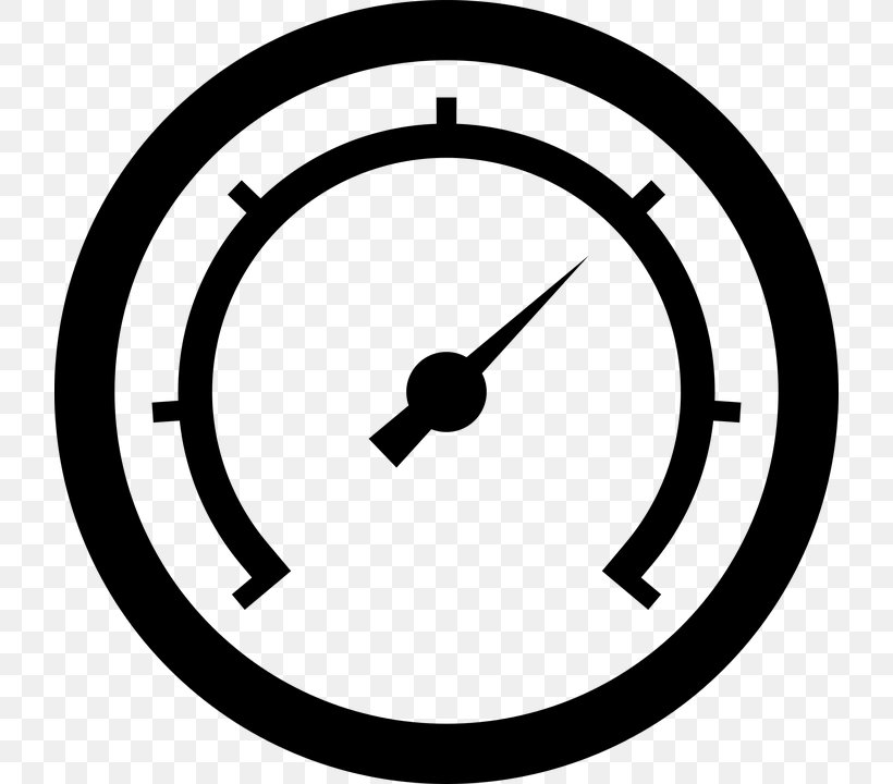 Gauge Pressure Measurement Clip Art, PNG, 720x720px, Gauge, Area, Black And White, Clock, Fuel Gauge Download Free