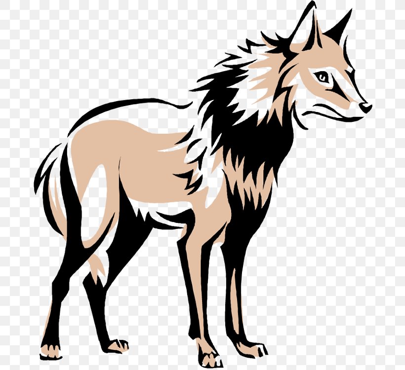 Gray Wolf Red Fox Free Content Clip Art, PNG, 688x750px, Gray Wolf, Artwork, Black And White, Carnivoran, Dog Like Mammal Download Free