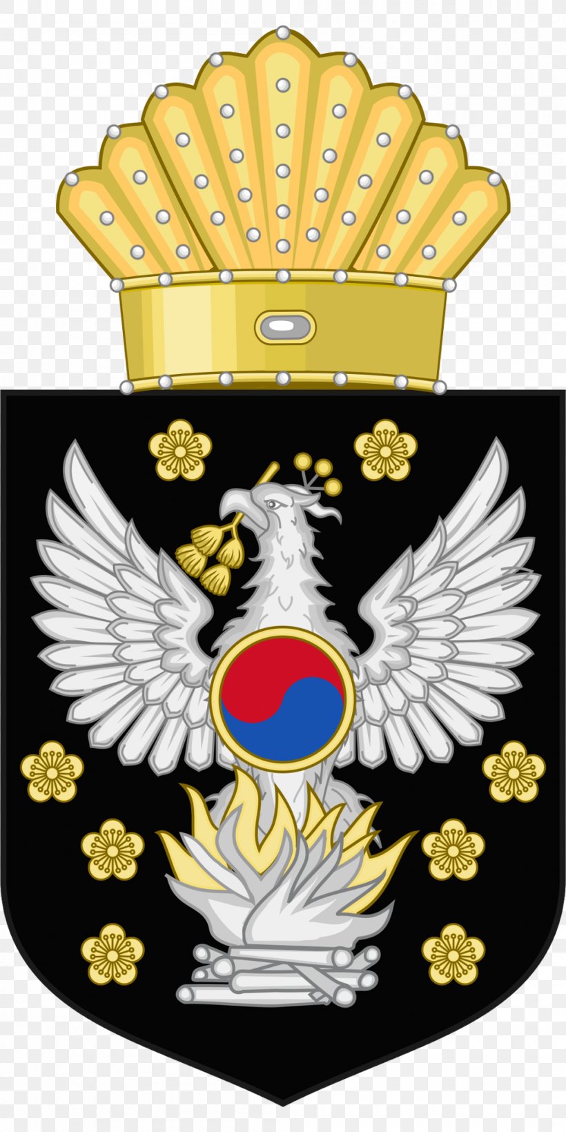 Korean Empire Coat Of Arms Crest Heraldry Imperial Seal Of Korea, PNG, 1000x2000px, Korean Empire, Coat Of Arms, Coat Of Arms Of Ghana, Crest, Emblem Download Free