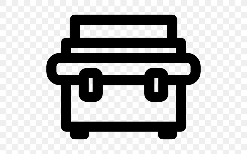 Toolbox Icon, PNG, 512x512px, Transport, Area, Black And White, Brand, Rectangle Download Free