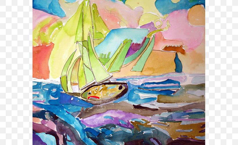 Watercolor Painting Sailboat Acrylic Paint Art Sailing, PNG, 700x500px, Watercolor Painting, Acrylic Paint, Art, Artwork, Birds Download Free