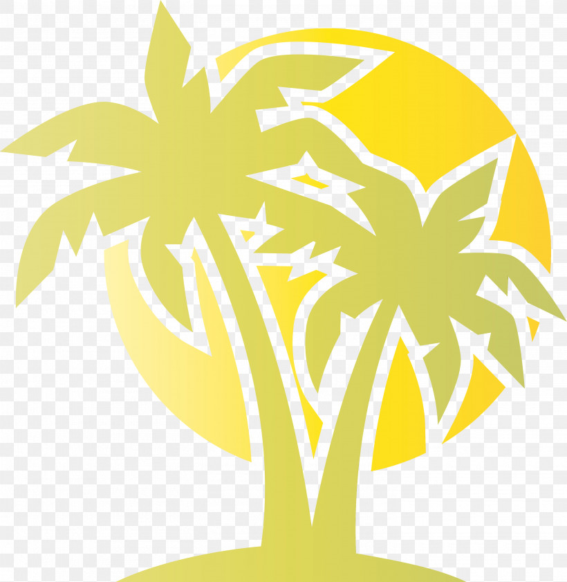 Free Plant Stem Zip Cricut Leaf, PNG, 2925x3000px, Palm Tree, Beach, Cricut, Free, Leaf Download Free