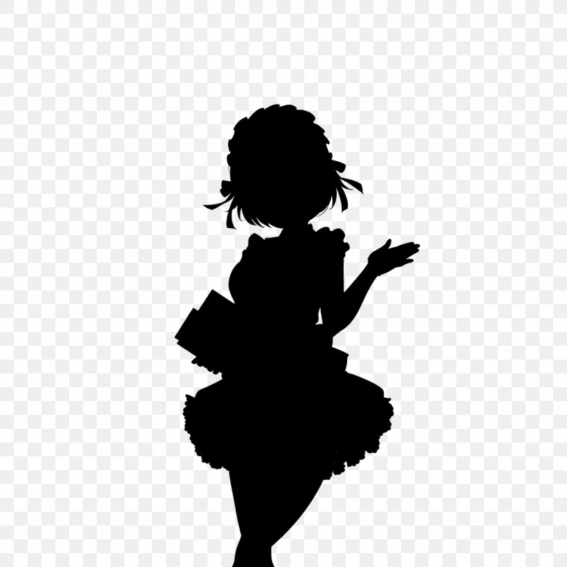 Desktop Wallpaper Character Clip Art Silhouette Computer, PNG, 1024x1024px, Character, Black M, Blackandwhite, Computer, Dancer Download Free