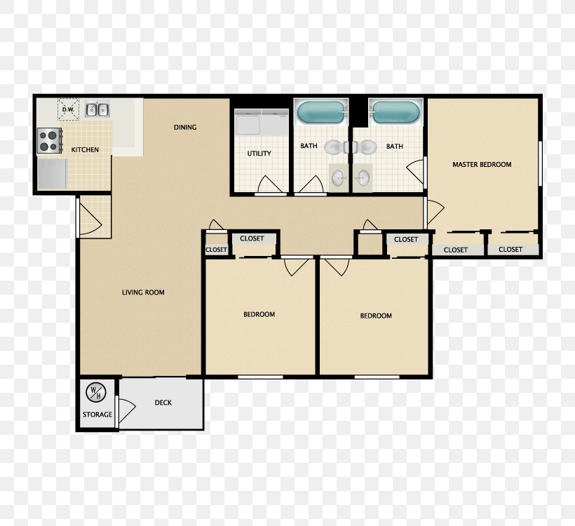 Floor Plan Cheyenne Pointe Apartments Bedroom House, PNG, 750x750px, Floor Plan, Air Conditioning, Apartment, Area, Balcony Download Free