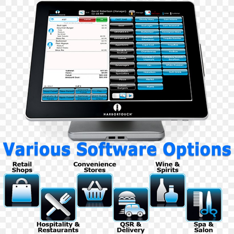 Harbortouch Point Of Sale Retail Service Credit Card, PNG, 900x900px, Harbortouch, Business, Business Process, Cash Register, Computer Monitor Download Free