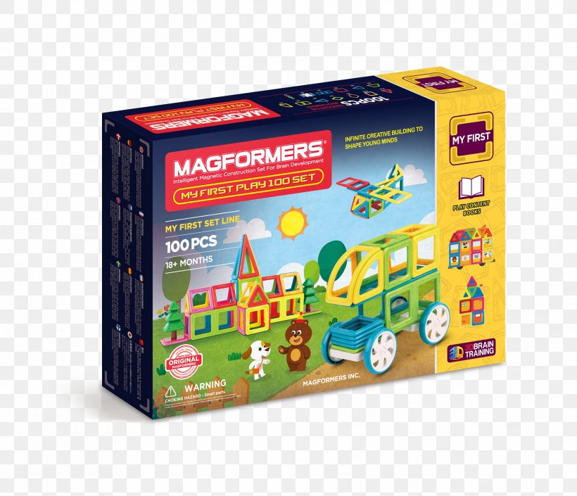 Construction Set Magformers 702011 My First Playset (32-Piece) Магформерс Toy Magformers My First 54pcs Set, PNG, 2126x1829px, Construction Set, Building, Child, Construction, Craft Magnets Download Free