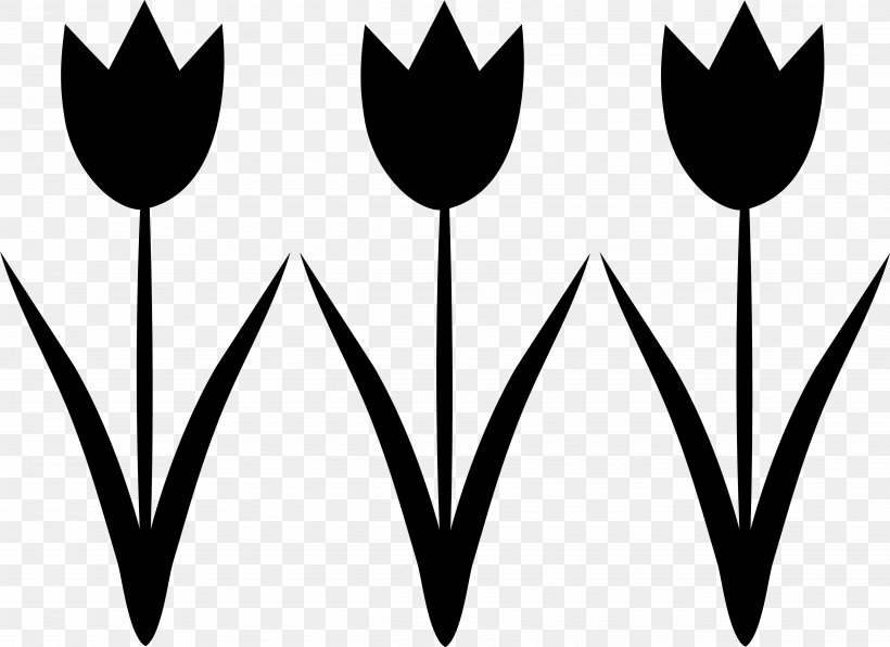 Clip Art Openclipart Tulip Silhouette Image, PNG, 5099x3710px, Tulip, Art, Black, Blackandwhite, Botany Download Free