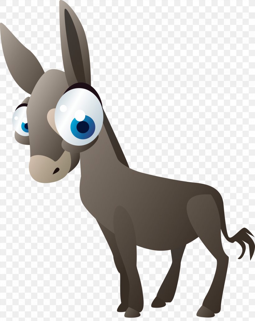 Donkey Vecteur, PNG, 4507x5670px, Donkey, Computer Graphics, Designer, Fictional Character, Gratis Download Free