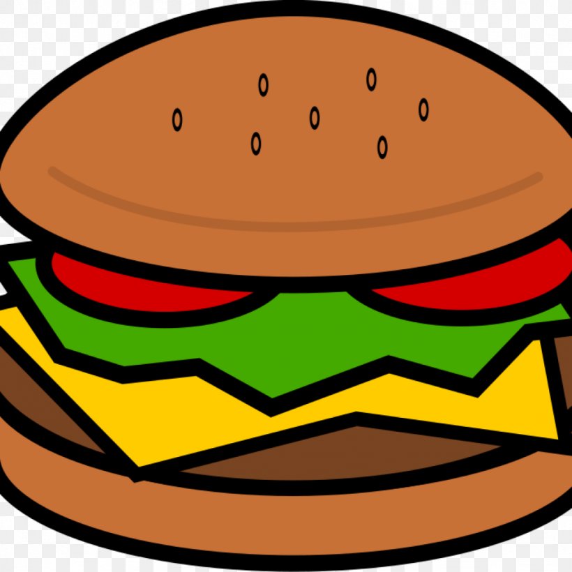 Hamburger Cheeseburger Hot Dog French Fries Clip Art, PNG, 1024x1024px, Hamburger, Artwork, Cheeseburger, Fast Food, Food Download Free