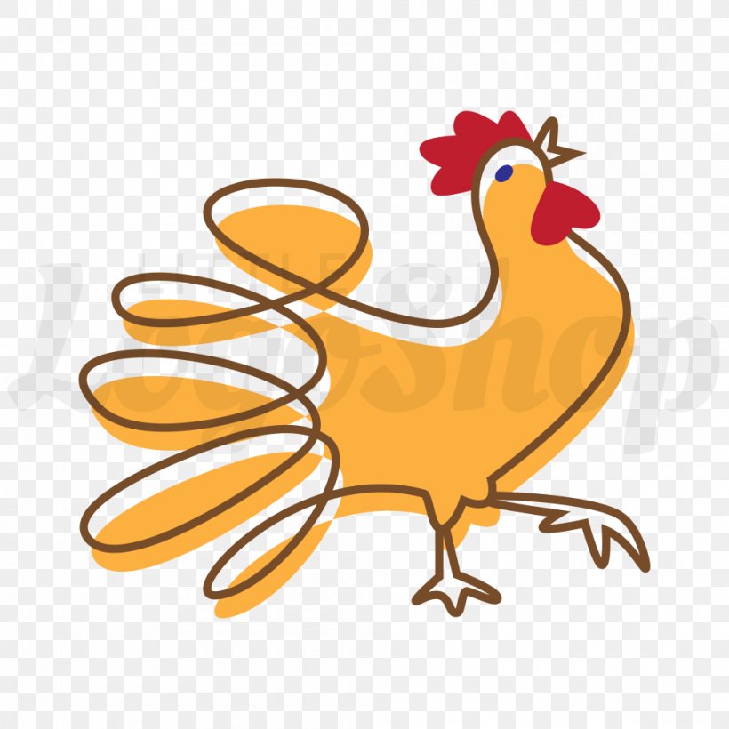 Rooster Logo Chicken Clip Art Illustration, PNG, 1000x1000px, Rooster, Art, Artwork, Beak, Bird Download Free