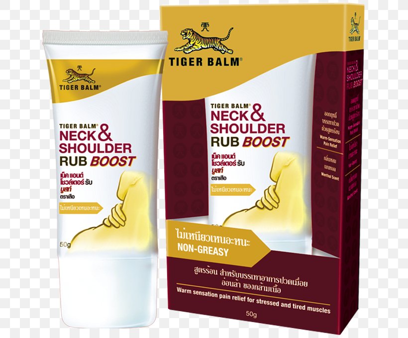 Tiger Balm Liniment Neck Shoulder, PNG, 659x680px, Tiger, Ache, Analgesic, Cream, Flavor Download Free