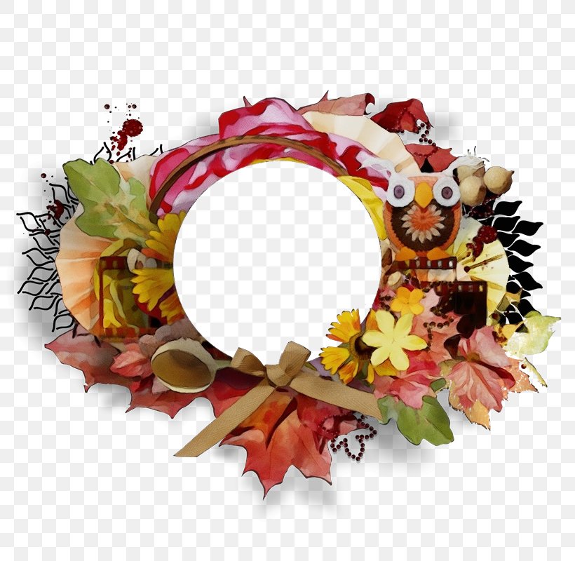 Watercolor Background Autumn Frame, PNG, 800x800px, 2019, Watercolor, Autumn, Christmas Day, Christmas Decoration Download Free