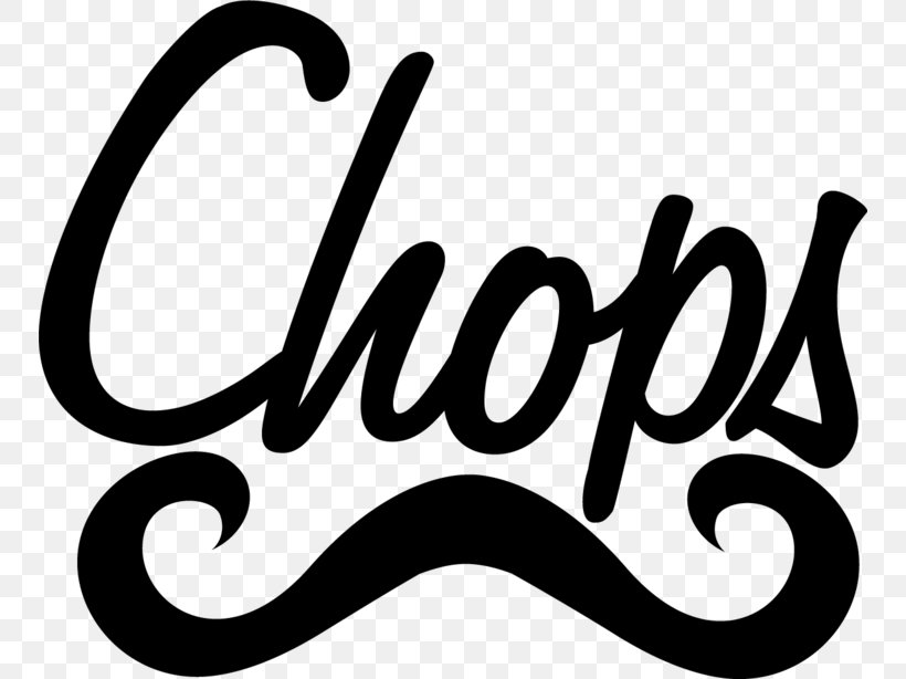 Chops Barbershop Shaving Hairstyle Brand, PNG, 750x614px, Barber, Black And White, Brand, Calligraphy, Ground Control Station Download Free