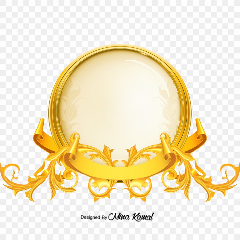 Gold Royalty-free Clip Art, PNG, 2954x2954px, Gold, Body Jewelry, Ornament, Oval, Retro Style Download Free