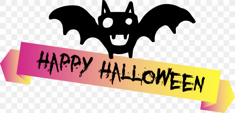 Happy Halloween Banner, PNG, 4010x1927px, Happy Halloween Banner, Batm, Biology, Cartoon, Character Download Free