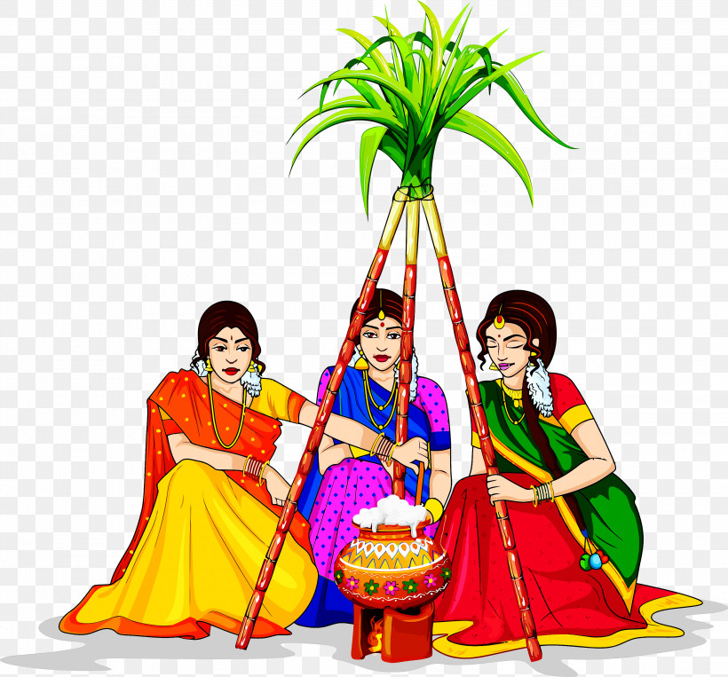 Happy Pongal Tai Pongal Thai Pongal, PNG, 3000x2795px, Happy Pongal, Costume, Dance, Event, Tai Pongal Download Free