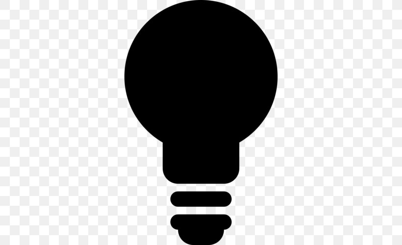 Incandescent Light Bulb Lamp Electric Light, PNG, 500x500px, Light, Black, Black And White, Electric Light, Electricity Download Free