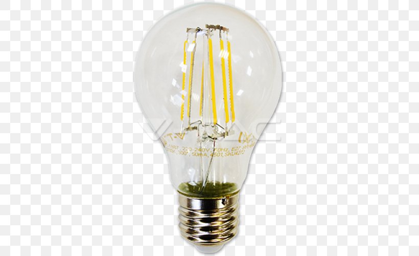 Incandescent Light Bulb LED Lamp Light-emitting Diode LED Filament, PNG, 500x500px, Light, Bipin Lamp Base, Color Rendering Index, Edison Screw, Electric Energy Consumption Download Free