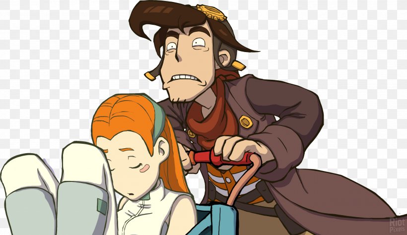 Goodbye Deponia PlayStation 4 Deponia Doomsday Chaos On Deponia, PNG, 2816x1629px, Watercolor, Cartoon, Flower, Frame, Heart Download Free