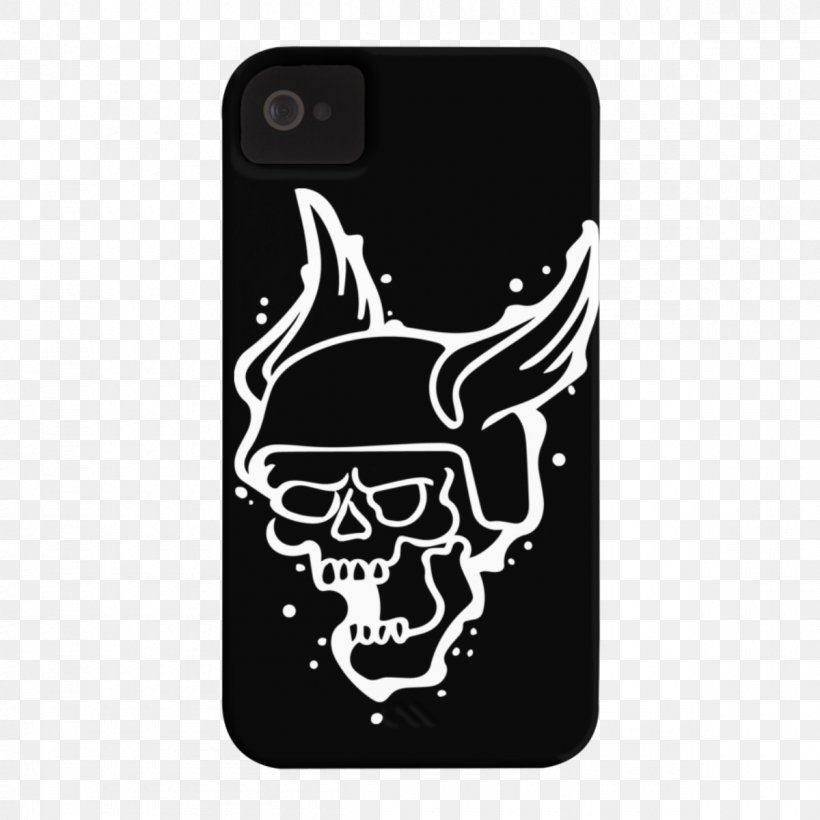 Skull Mobile Phone Accessories Mobile Phones Black M Font, PNG, 1200x1200px, Skull, Black, Black M, Bone, Iphone Download Free
