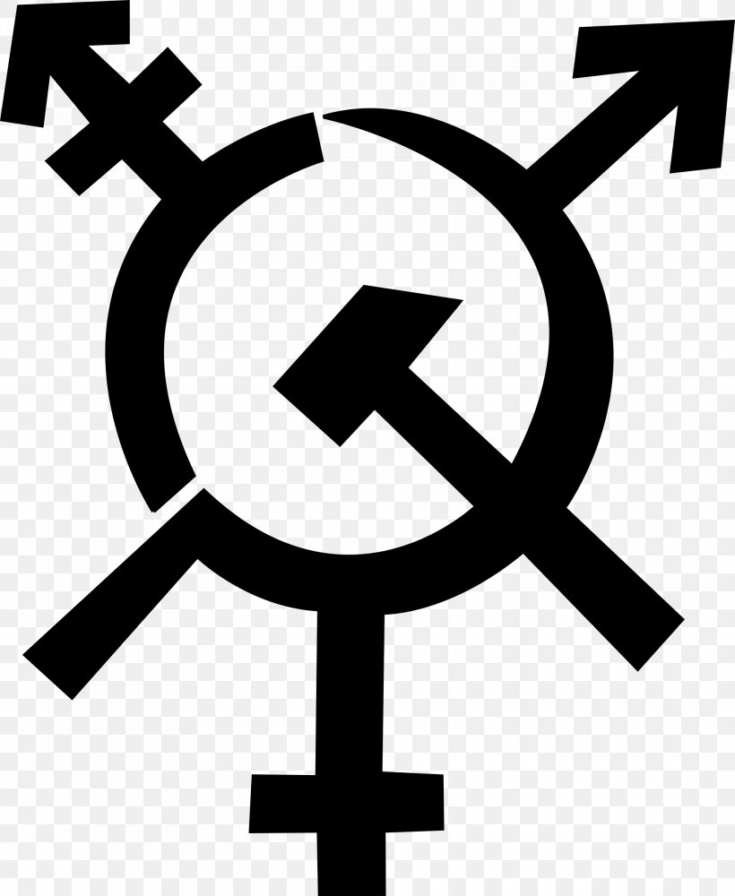 Transgender Socialism Gender Symbol Communism LGBT, PNG, 1968x2400px, Transgender, Area, Black And White, Capitalism, Communism Download Free