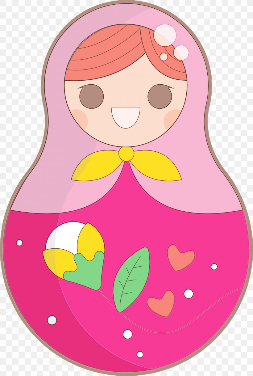 Character Headgear Pink M Line Infant, PNG, 2020x3000px, Colorful Russian Doll, Character, Character Created By, Headgear, Infant Download Free