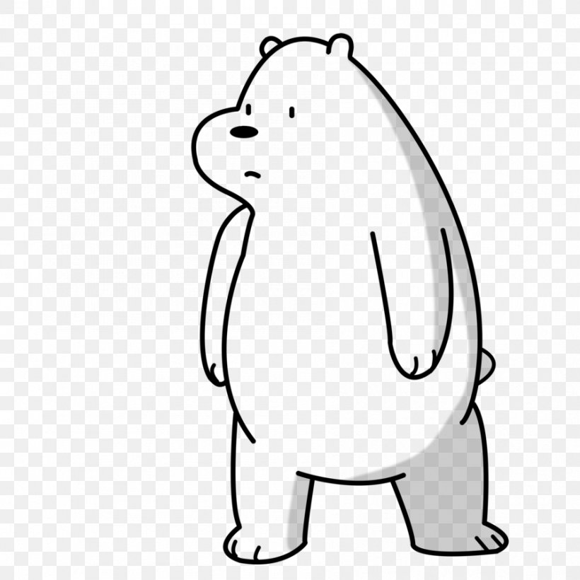 Polar Bear Cartoon Network Canidae Carnivora, PNG, 894x894px, Bear, Adventure Time, Animal Figure, Area, Black And White Download Free