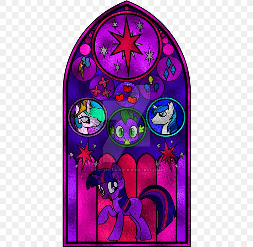 Twilight Sparkle Window Princess Cadance Stained Glass Pony, PNG, 800x800px, Twilight Sparkle, Canterlot, Deviantart, Glass, Magenta Download Free