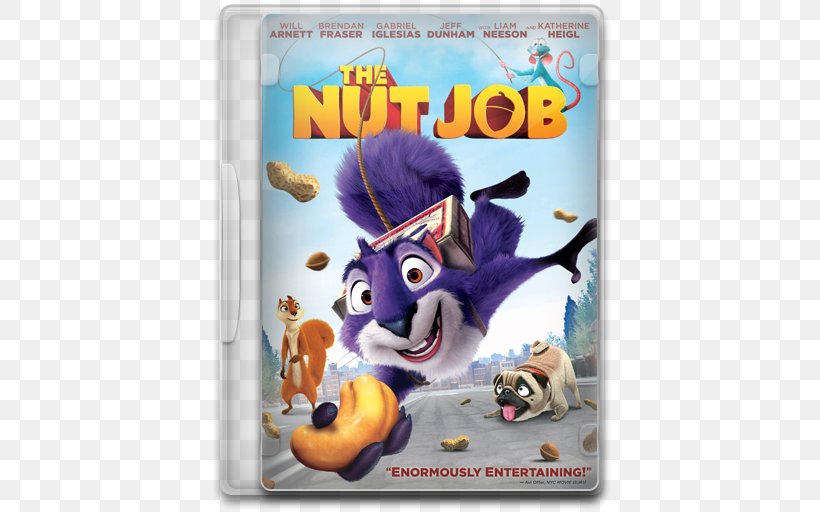 Blu-ray Disc Surly The Nut Job DVD Digital Copy, PNG, 512x512px, 2014, Bluray Disc, Animated, Animation, Brendan Fraser Download Free