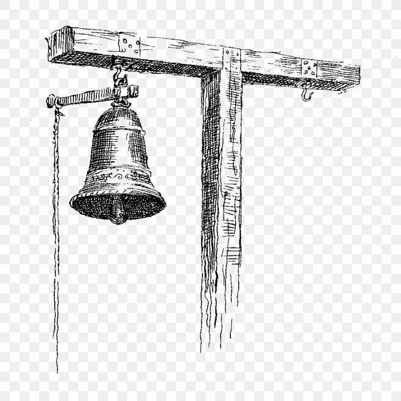 Church Bell White, PNG, 907x908px, Church Bell, Bell, Black And White, Ceiling, Ceiling Fixture Download Free