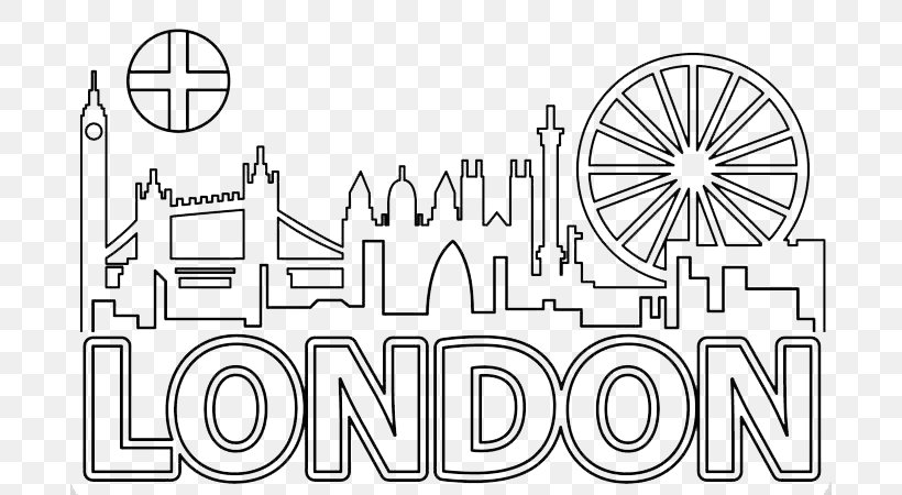 Euclidean Vector London City Scape, PNG, 692x450px, City Of London, Area, Art, Black And White, Brand Download Free