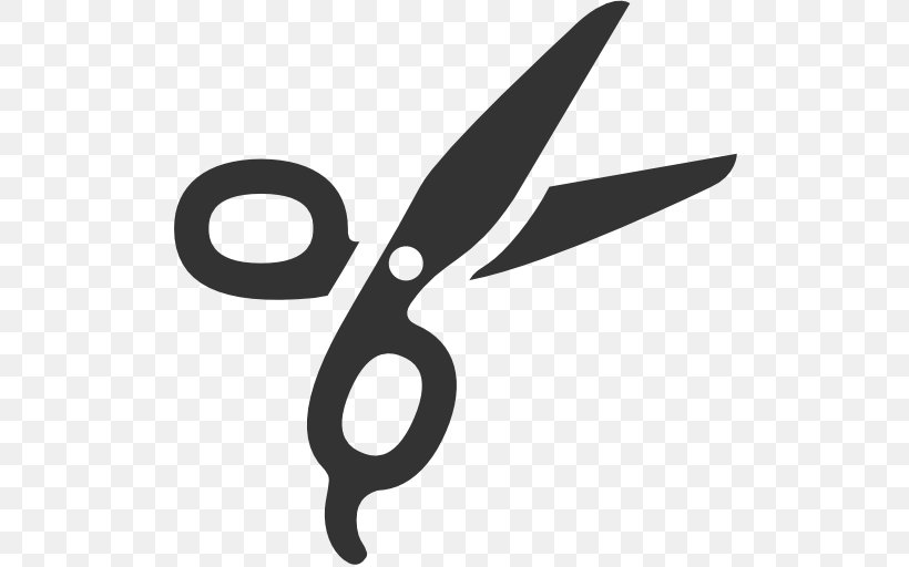 Scissors Hair-cutting Shears Clip Art, PNG, 512x512px, Scissors, Apple Icon Image Format, Black And White, Desktop Environment, Haircutting Shears Download Free