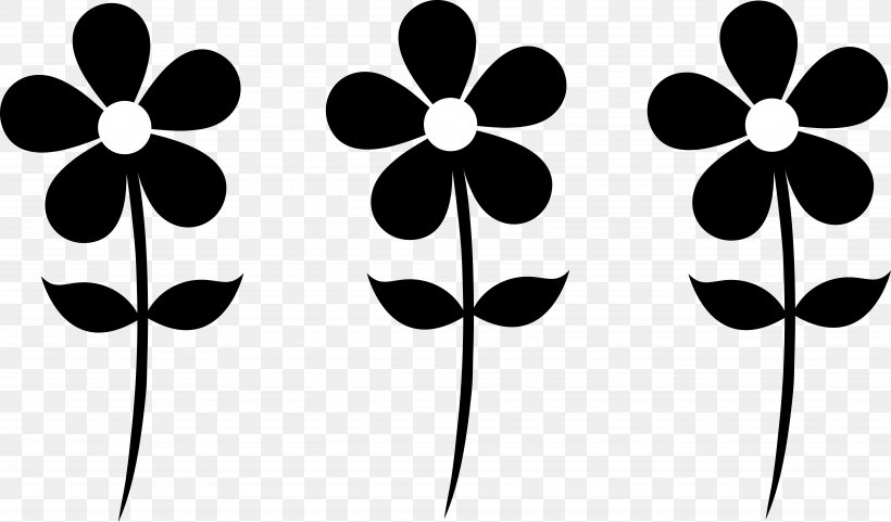 Flower Free Content Clip Art, PNG, 7747x4545px, Flower, Animation, Black, Black And White, Branch Download Free