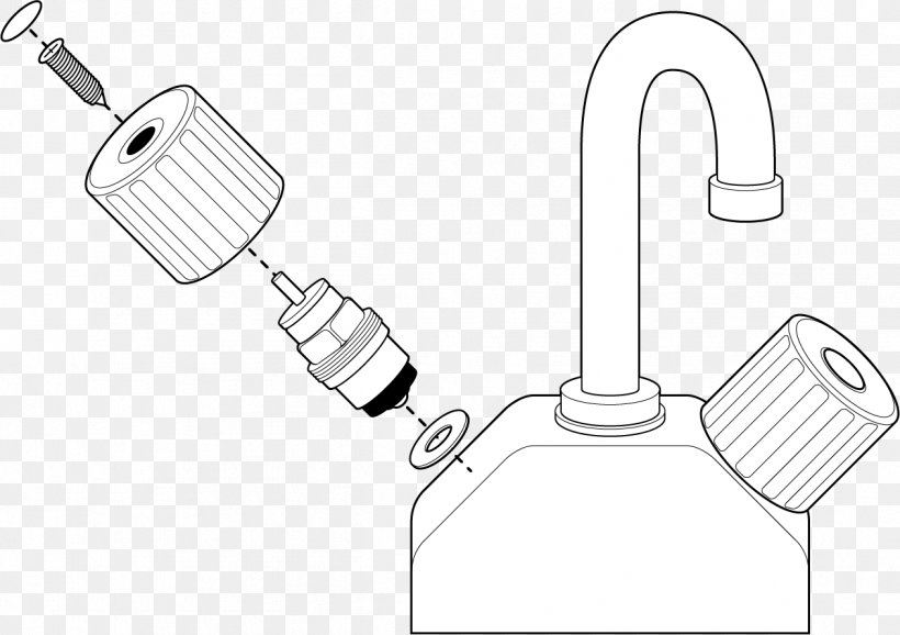 Tap Kitchen Sink Line Art /m/02csf Drawing, PNG, 1261x889px, Tap, Arm, Artwork, Auto Part, Black And White Download Free