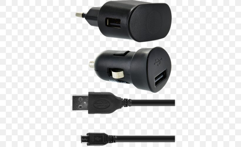 Battery Charger IPhone 4 AC Adapter Micro-USB Lightning, PNG, 500x500px, Battery Charger, Ac Adapter, Adapter, Alternating Current, Bigben Interactive Download Free
