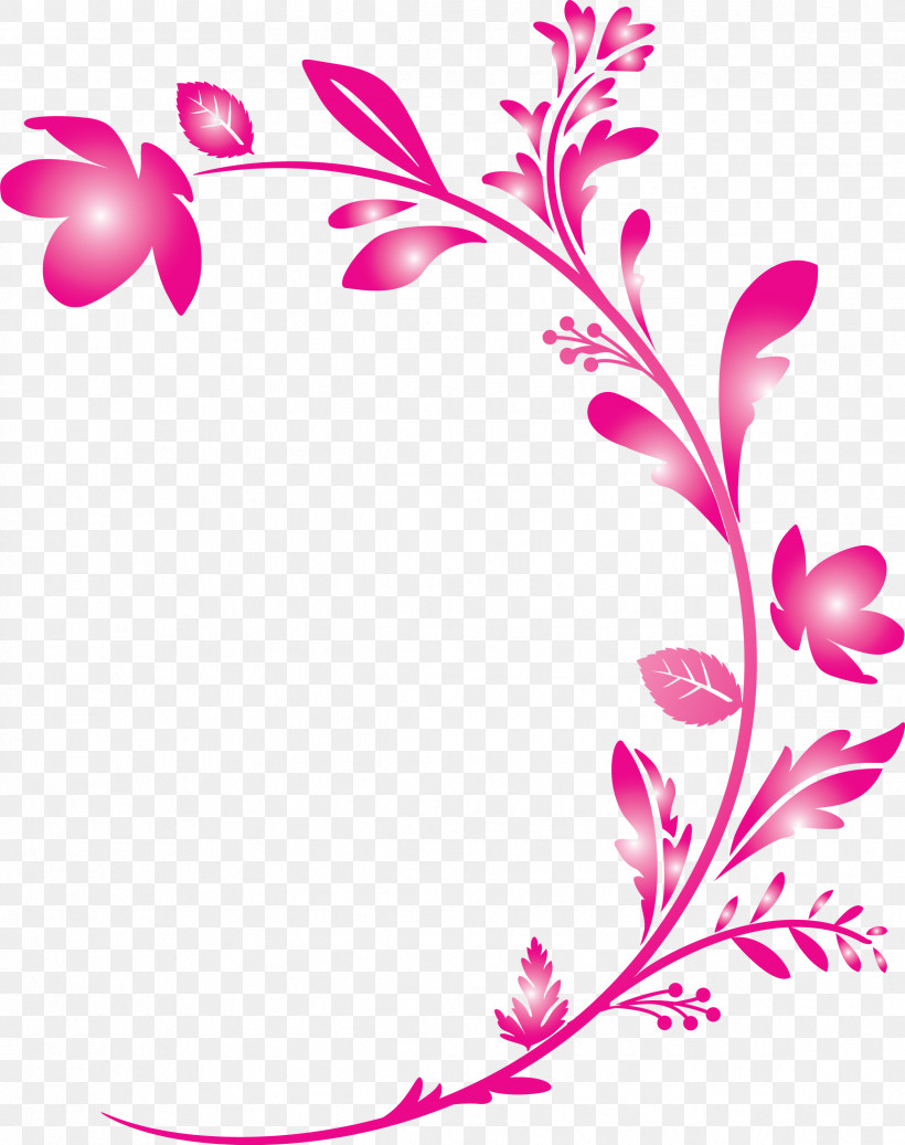 Flower Frame Decoration Frame Floral Frame, PNG, 2372x3000px, Flower Frame, Branch, Decoration Frame, Floral Frame, Flower Download Free