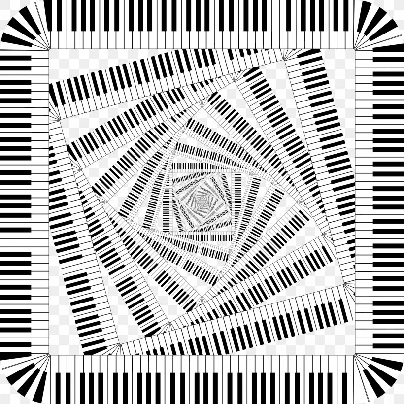 Square Piano Keyboard Clip Art, PNG, 2334x2334px, Piano, Area, Black And White, Drawing, Key Download Free