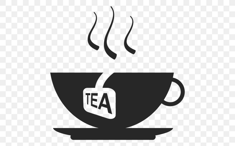 Tea Clip Art Coffee, PNG, 512x512px, Tea, Black, Black And White, Brand, Calligraphy Download Free