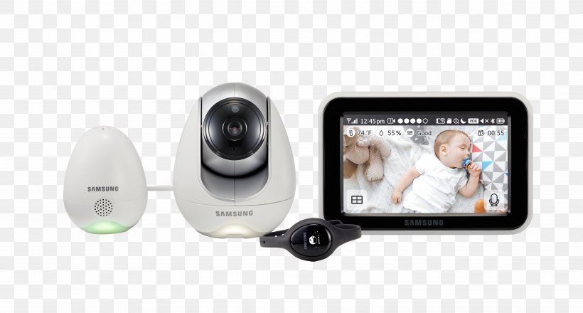 Baby Monitors Hanwha Techwin Samsung BabyView SEW-3057W Infant Computer Monitors, PNG, 7679x4126px, Baby Monitors, Communication, Computer Monitors, Electronics, Hanwha Aerospace Download Free