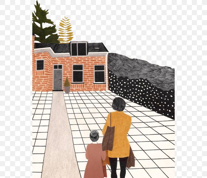 Family Drawing Illustration, PNG, 564x707px, Family, Architecture, Art, Brick, Brickwork Download Free