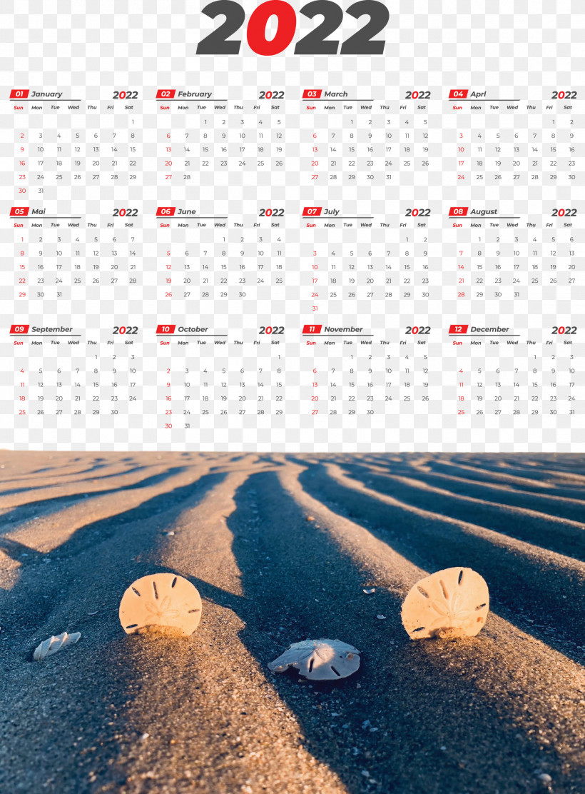 Printable Yearly Calendar 2022 2022 Calendar Template, PNG, 2212x3000px, Beach, Dubai, Plan, Sand Download Free