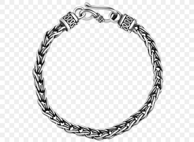 Bracelet Silver Chain Jewellery Gold, PNG, 600x600px, Bracelet, Bangle, Black And White, Body Jewelry, Chain Download Free
